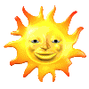 Smiling sun animation